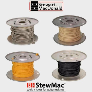 สายไฟเดินวงจรกีต้าร์ (22AWG GUITAR CLOTH WIRE) มี 2 แบบ VINTAGE SOLID CORE PUSH-BACK และ SHIELDED PUSH-BACK ราคาต่อเมตร