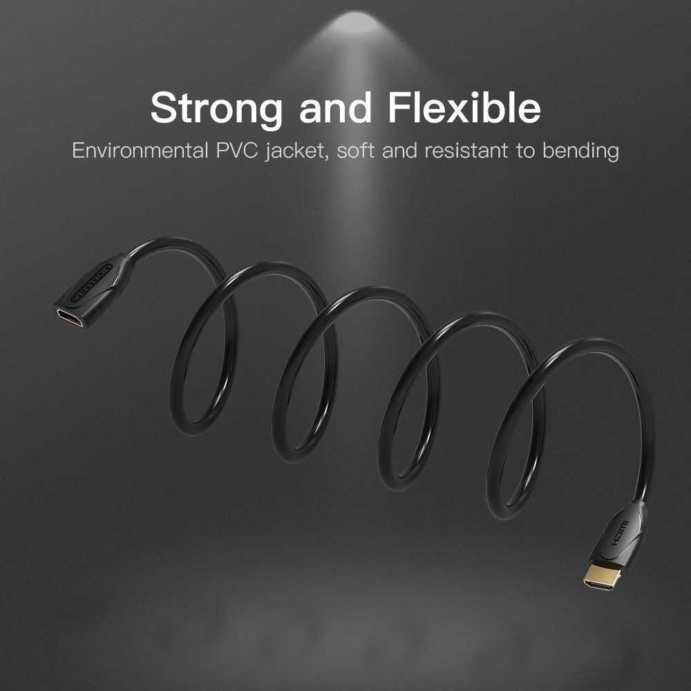 Vention สายต่อ HDMI 1080P ตัวผู้ เป็น ตัวเมีย สาย HDMI สําหรับโปรเจคเตอร์ แล็ปท็อป PC
