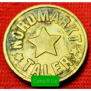 เหรียญต่างประเทศ เยอรมันToken Nordmarkt Taler Dortmund Industrie เหรียญหนาสวยผ่านใช้ หายากน่าสะสม ขนาด 24 มม.