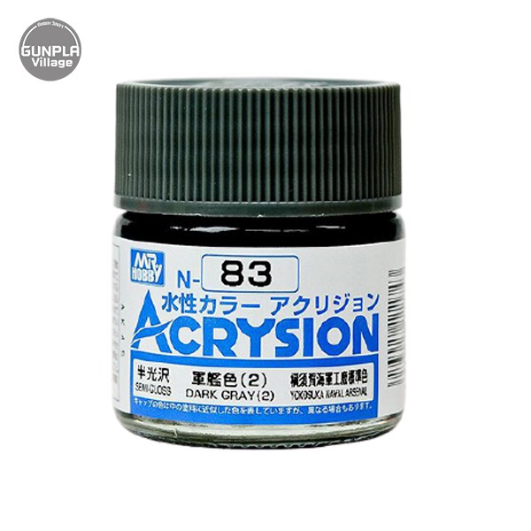 Mr.Hobby MR.ACRYSION COLOR N-83 DARK GRAY (2) 4973028111743 (สี)