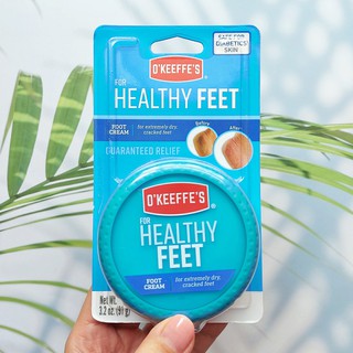 ครีมทาเท้า For Healthy Feet Foot Cream 91g (OKeeffes®) สำหรับเท้าที่แห้งและแตกมาก Guaranteed Relief