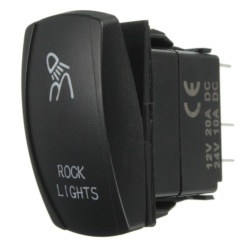 12V 20A 5P ARB Waterproof Bar Rocker Toggle Switch Blue LED ไฟ Car Boat ...