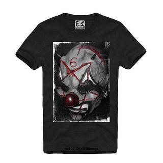 เสื้อยืดครอปเสื้อยืด พิมพ์ลาย EVIL CLOWN 666 PENTAGRAM SLIPKNOT CONCERT TOUR แฟชั่นสําหรับผู้ชายS-5XL