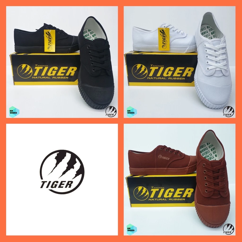 รองเท้านักเรียน รองเท้าผ้าใบนักเรียน เบอร์ 31-45 ไทเกอร์ Tiger 205 ราคาถูก คุณภาพดี