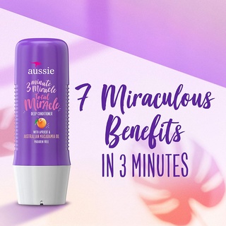 Aussie 3 minutes Total Miracle deep conditioner ครีมนวด สูตร 7n1 ปริมาณ 236ml. 🍑พร้อมส่ง USA.🍑