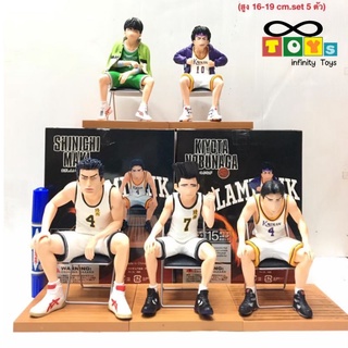 Model Slamdunk โมเดลสแลมดั้ง ทีมสีขาว ครบทีม (ทั้งหมด 5 ตัว)