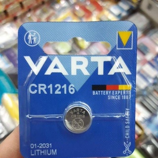 ถ่านรีโมท Varta CR1216 1ก้อน แพคเดี่ยว ของใหม่ ของแท้ แบรนด์เยอรมัน