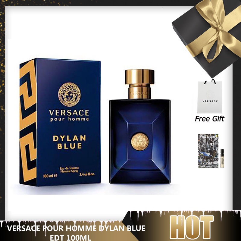 Ready Stock Versace Pour Homme Dylan Blue EDT 100ml 100%แท้/กล่องซีล