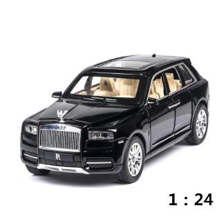 1:24 ม้วน Royce Cullinan รถอัลลอยด์ โมเดลเสียงและแสงดึงกลับ เก็บสะสม ยานพาหนะ Diecast รถของเล่นสําหรับเด็ก