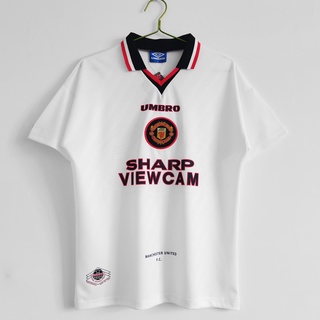 96-97 M Away Retro Soccer เสื้อฟุตบอล