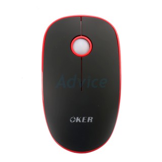 Wireless Optical OKER (V9S) Black/Red
