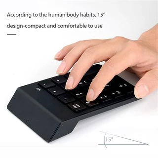 Numeric Mini Keypad 2.4G Wireless คีย์บอร์ดตัวเลขไร้สายUSB คีย์บอร์ด แป้นตัวเลข แป้นพิมพ์18ปุ่ม สำหรับNotebook