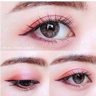 คอนแทคเลนส์ รุ่น Mini Diva Gray ยี่ห้อ คิตตี้คาวาอิ ขนาดพอดีตา