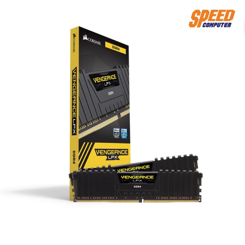 แรม CORSAIR RAM PC VENGEANCE LPX 32GB BUS3600 16*2 DDR4 BLACK /LT BY SPEEDCOM CM