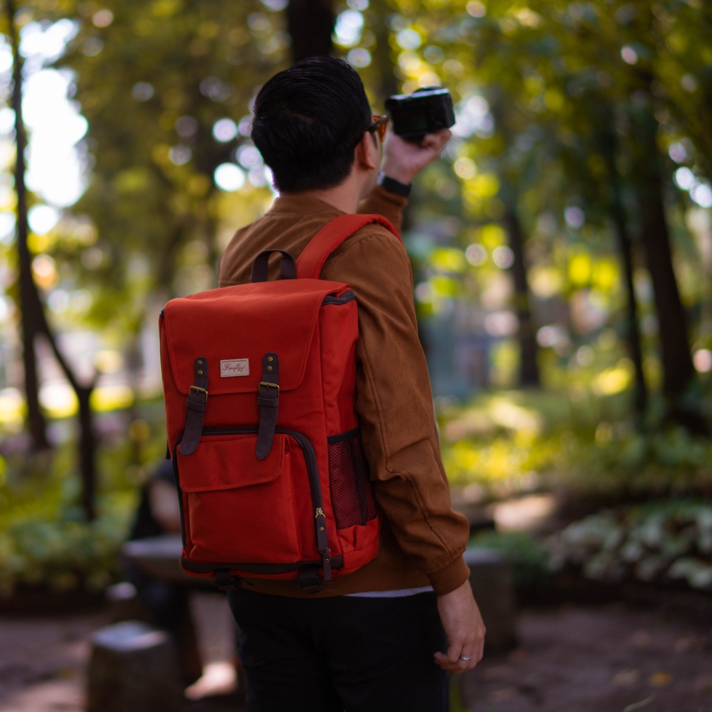 Firefly EIVOR BRICK RED BACKPACK กระเป๋ากล้อง - กระเป๋าเป้สะพายหลังสําหรับกล้อง