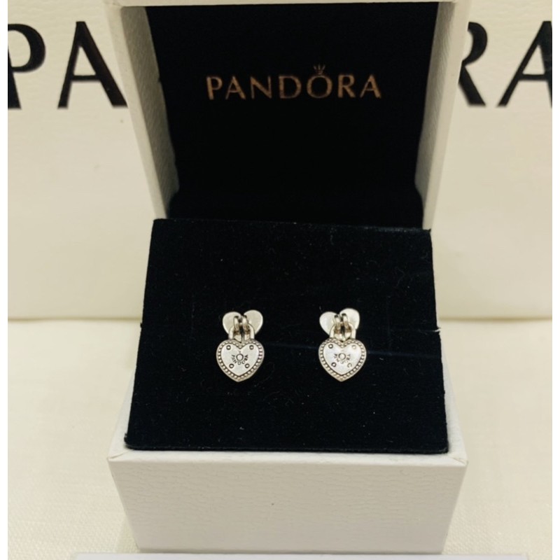 padlock earrings pandora