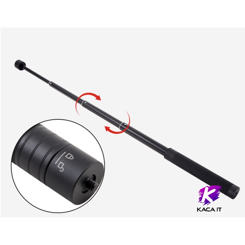 ไม้เซลฟี่ ตัวยึดกล้องสําหรับ Gopro Hero YI XIAOMI แบบพกพาปรับได้ อลูมิเนียมอัลลอยด์ Selfie Stick for DSLR