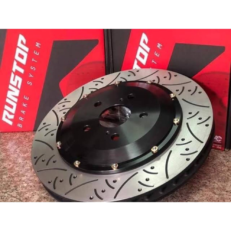 runstop จานเบรคหน้า จานขยาย Revo vigo 2wd smartcab แท้ ขนาด 325มม. ล้อ 17"พร้อมขาตรงรุ่นใส่ปั้มเดิมได้เลย
