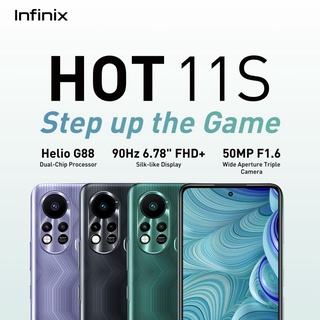 infinix Hot 11S (6+128GB) Helio G88 Octa Core หน้าจอ 6.78"