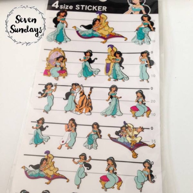 Disney Stickers - Jasmin Princess