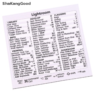 Skth สติกเกอร์ไวนิล Adobe Lightroom Quick Reference Guide Shortcut No-residue สําหรับติดตกแต่ง Mac PC