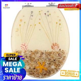 ฝารองนั่ง POLYRESIN MOYA69308690 เปลือกหอยTOILET SEAT MOYA MOYA69308690 SEASHELL