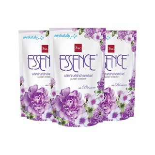 เอสเซ้นซ์ น้ำยาซักผ้า กลิ่นบลอสซั่ม สีม่วง 400 มล. x 3 ถุง Essence laundry detergent purple blossom scent 400ml x 3pcs