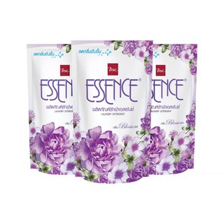 ถูกที่สุด✅  เอสเซนซ์ น้ำยาซักผ้า กลิ่นบลอสซัม สีม่วง 400 มล. x 3 ถุง Essence Liquid Detergent Blossom Violet 400 ml x 3