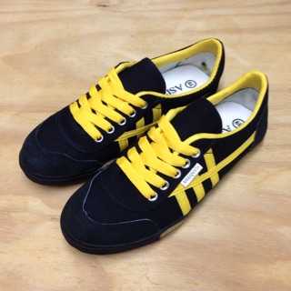 Asiasports By Leo รองเท้าผ้าใบ (สีดำ/เหลือง) Size 39-43