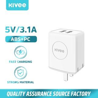 KIVEE อแดปเตอร์ type-c ที่ชาร์จเร็ว ที่ชาร์จ usb สองพอร์ต ที่ชาร์จ