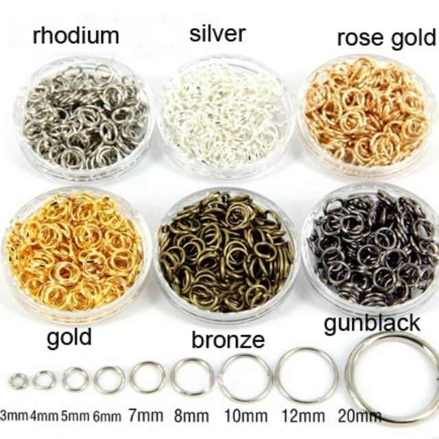 ห่วงต่อเครื่องประดับDIYแพค100-200ชิ้นพร้อมส่งจ้า