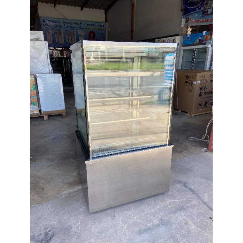 ตู้แช่เค้กทรงเหลี่ยมมือสอง ขนาด 100 cm