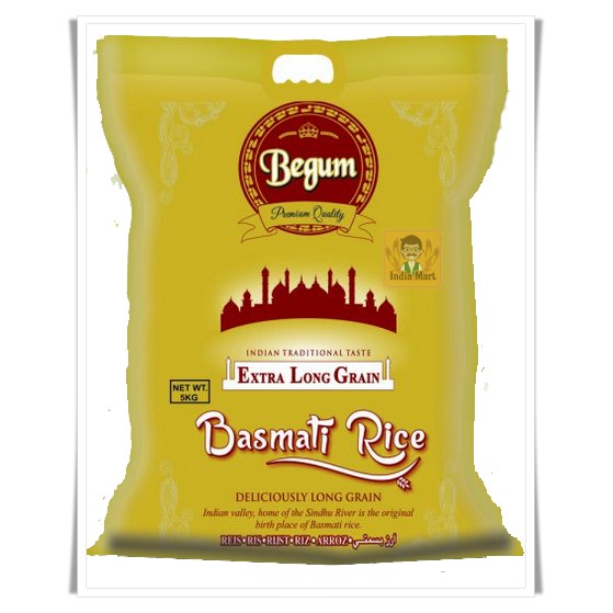 ข้าวบาสมาตี Begum (5 กิโลกรัม) -- Begum Basmati Rice (5 KGs)