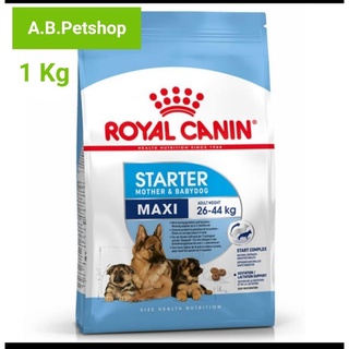 Royal Canin โรยัลคานิน Maxi Starter Mother&amp;Baby Dog อาหารสำหรับแม่และสำหรับลูก ขนาด 1 Kg.