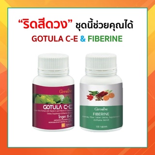 ชุดบรรเทาริดสีดวง สารสกัดจากใบบัวบก และ ไฟเบอร์ GOTURA C-E &amp; FIBERINE ลดอาการอักเสบ แก้อาการช้ำใน