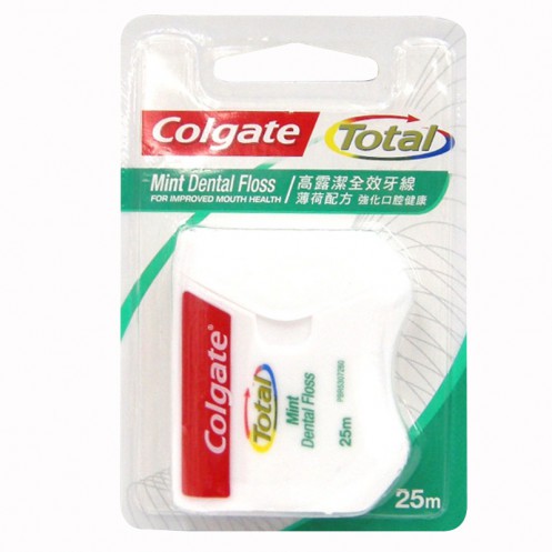 COLGATE Total Mint Dental Floss ไหมขัดฟัน โททอล มิ้นท์ 25m. แท้ 100%