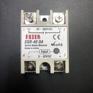 ถูกสุด! พร้อมส่ง ออกบิลได้ SSR-40DA FOTEK โซลิดสเตตรีเลย์ Solid State Relay 40DA DC TO AC