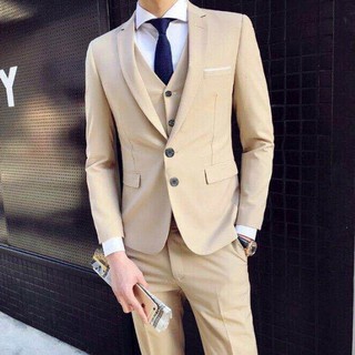 Two-Piece Set Men Business Suit Korean Style Slim And Comfortable  Formal Suits Wedding Suits