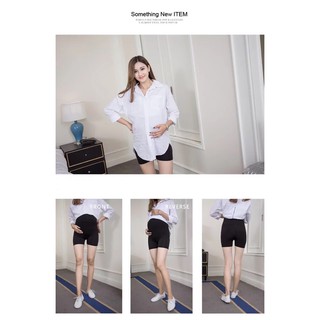 🔥กางเกงคนท้องขาสั้นเอวสูงนิ่มสบายกางเกงคนท้องขายาวที่พุง45-80kg Maternal safety pants Pregnant woman shorts YFNK