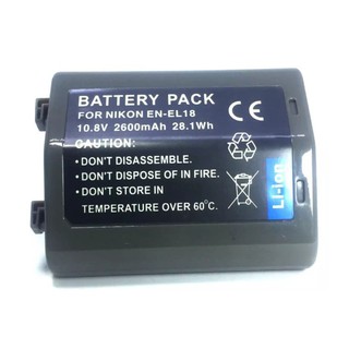 แบตเตอรี่นิคอน(เกรดA) รหัสแบต EN-EL18 Digital battery 10.8V for Nikon D4 D4S D4X DSLR Cameras(2600mAh)