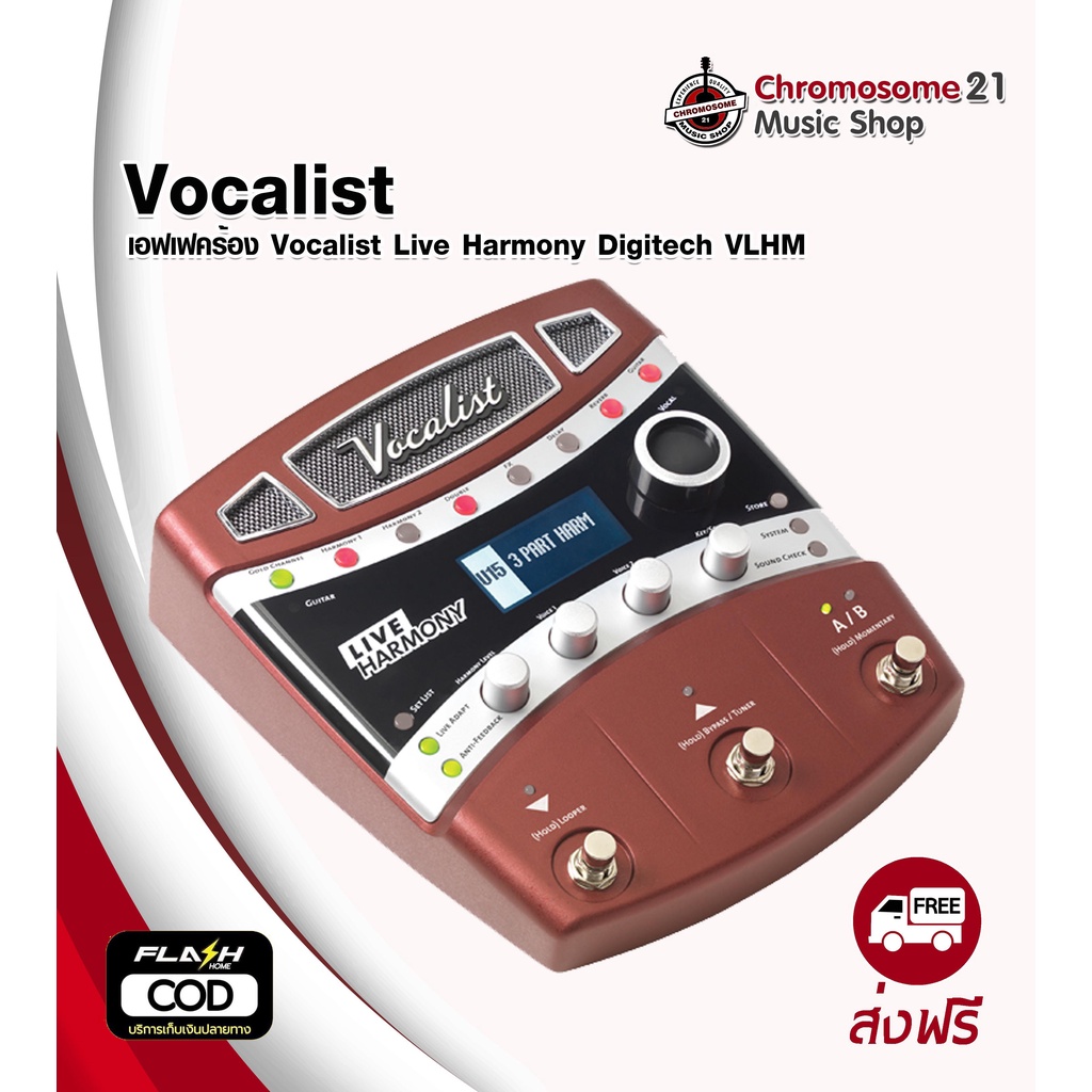 เอฟเฟคร้อง Vocalist Live Harmony Digitech VLHM