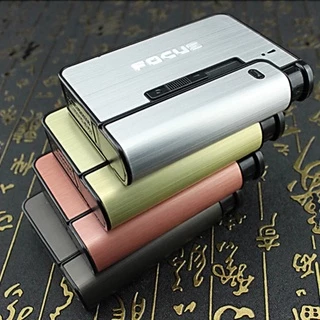 FOCUS แบบพกพาโลหะกรณี Creative ผู้ถืออัตโนมัติกล่อง Gadget สําหรับชายของขวัญกล่องเก็บ Organizer