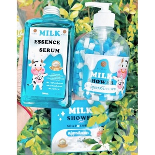 น้ำนม อาบน้ำ สบู่เหลวน้ำนมสูตรลับ Milk shower 1แถม1