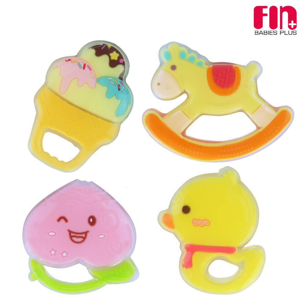 FIN ยางกัดเด็ก ปลอดภัย มีมอก. รุ่น TOY-218 ยางกัดซิลิโคน ยางกัดสำหรับเด็ก ยางกัด BPA Free ทนความร้อนสูง 40 °C ถึง 110 °C