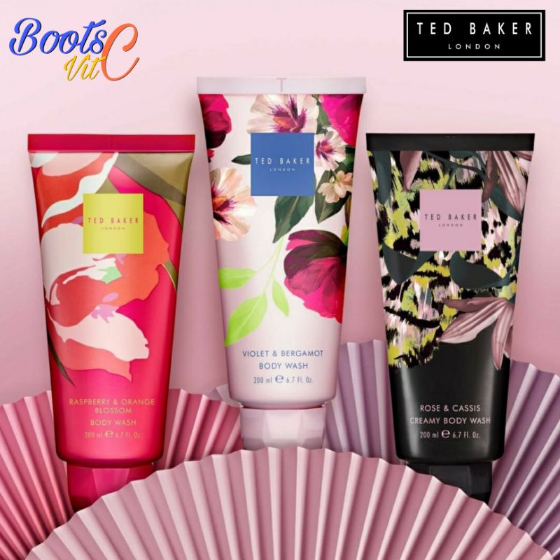ครีมอาบน้ำผิวหอม Ted baker body wash fusion collection ได้ผิวทั้งนุ่ม ได้ทั้งหอม ให้ความรู้สึกอ่อนโยนหรูหรา ขนาด 200ml