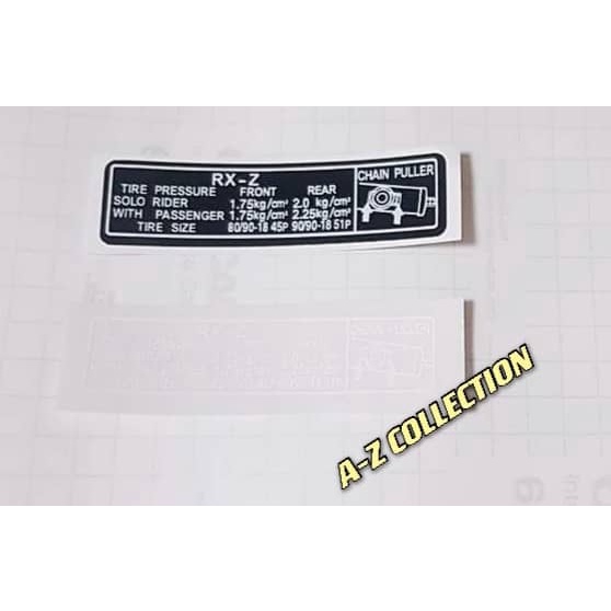 สติ๊กเกอร์ Yamaha RXZ Chain Pulley rxz stickerrxz stiker