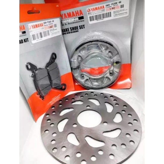 จานจาน Mio M3 ครบชุด + ผ้าเบรคหน้า + Mio M3 fino 125 soul gt 125