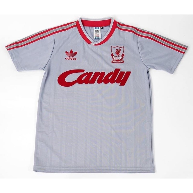 LIVERPOOL AWAY 3RD GREY 1988-1989 CANDY