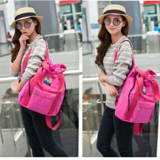 Backpack แบบมีหูรูด กันน้ำ