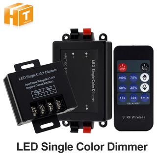 LED Single Color Dimmer Wireless LED Controller 11 Key RF Remote Control Adjust Brightness Switch For LED Strip12V 24V